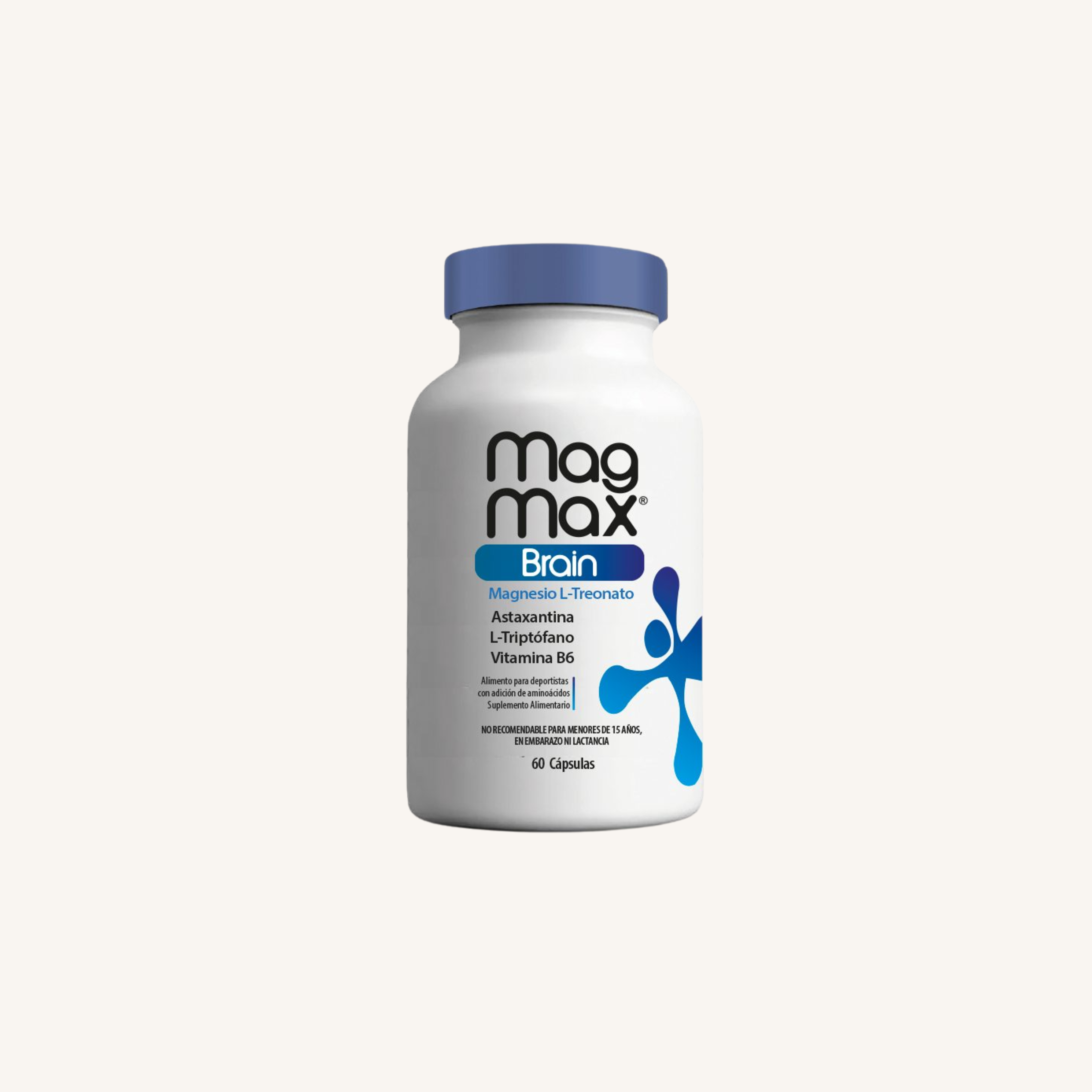 MagMax Brain Magnesio L-Treonato y L-triptófano 60 Cápsulas