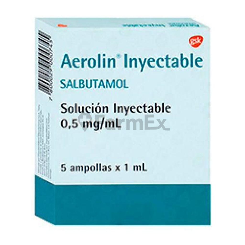 Salbutamol (Sulfato) Solución inyectable 0,5 mg/ml