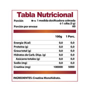 Creatina Monohidrato 300 grs. 60 servicios