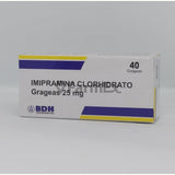 Imipramina (Clorhidrato) Gragea o cápsula 25 mg