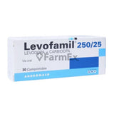 Levodopa + Carbidopa Cápsula 250 mg + 25 mg