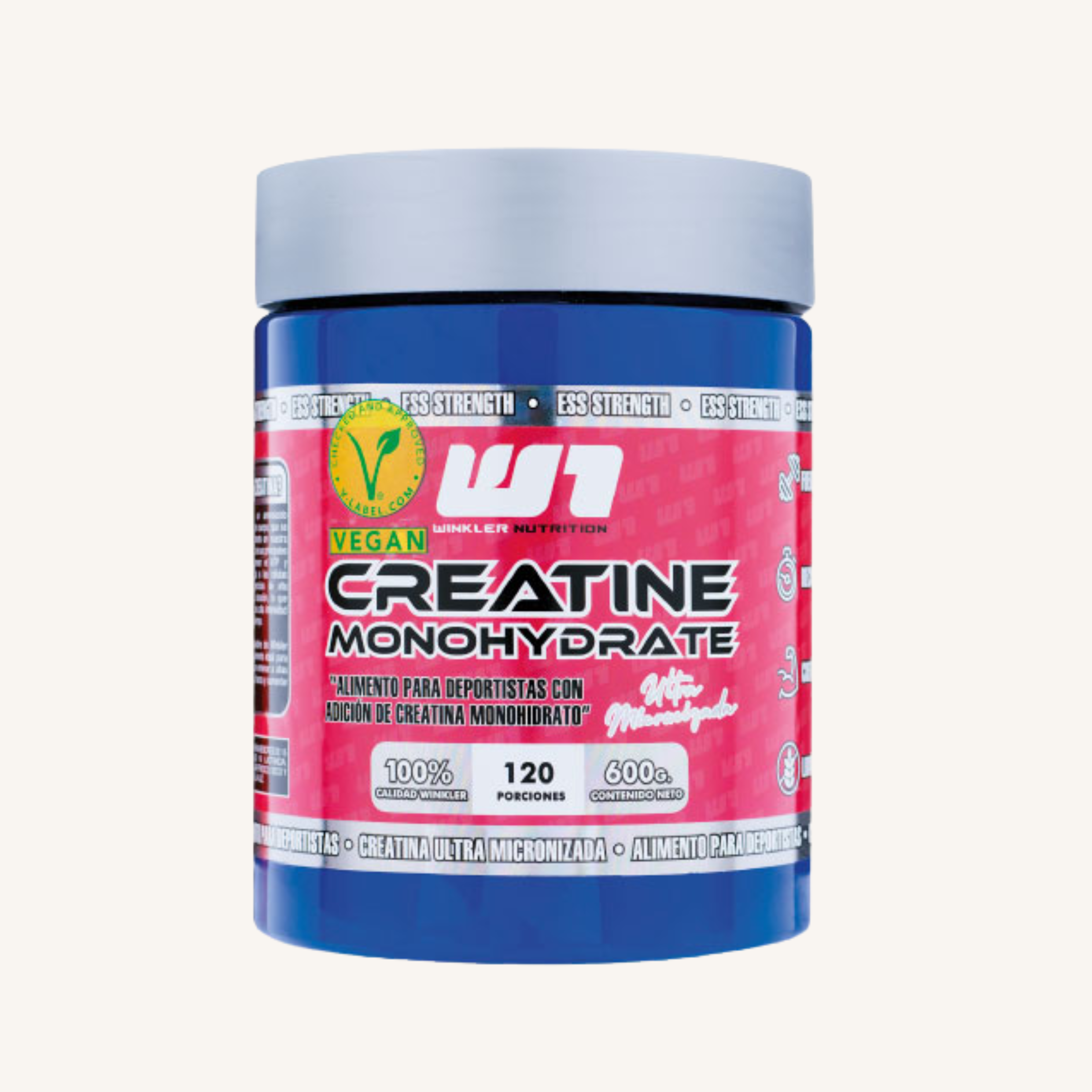 Creatina Monohidrato 600 grs. 120 servicios