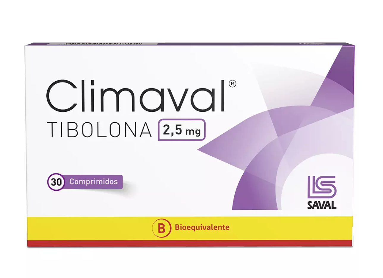 Climaval (B) Tibolona 2.5mg 30 Comprimidos