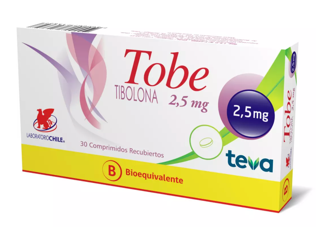 Tobe Tibolona 2.5mg 30 Comprimidos Recubiertos